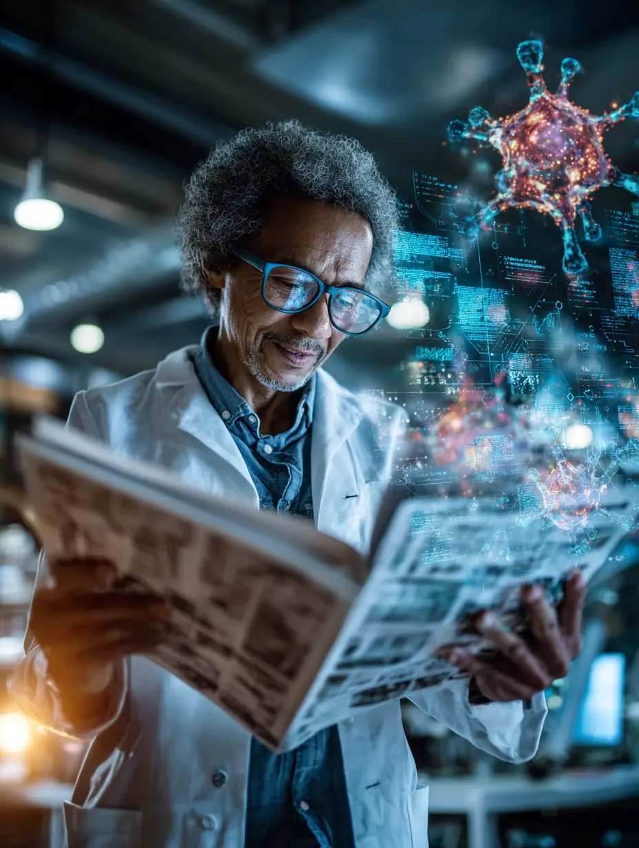 Scientist doing research
